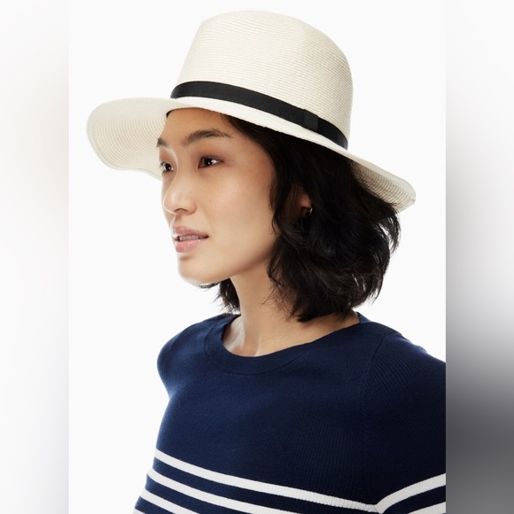 Aritzia Auxiliary Classic Straw Fedora Hat As-Is - Picture 3 of 8